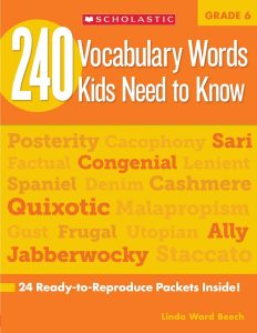 Rich Results on Google's SERP when searching for '240 Vocabulary Words Kids Need to Know Book 6'