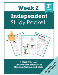 independent-study-packet-1st-grade-week-2
